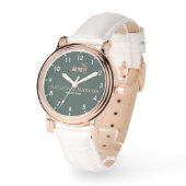 Personalized copule names minimal monogram armbanduhr (Winkel)