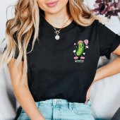 Personalized Coquette Pickleball Girl Cute Pickle T-Shirt