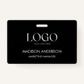 Personalized Corporate Business Logo Modern ID Ausweis (Vorderseite)