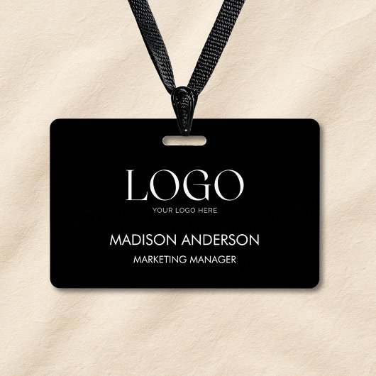 Personalized Corporate Business Logo Modern ID Ausweis
