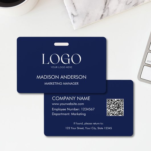 Personalized Corporate Business Logo Modern ID Ausweis
