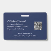 Personalized Corporate Business Logo Modern ID Ausweis (Back)
