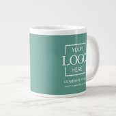 Personalized Corporate Company Logo Employee Gift Jumbo-Tasse (Vorderseite Rechts)