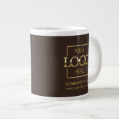 Personalized Corporate Company Logo Employee Gift Jumbo-Tasse (Vorderseite Rechts)