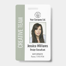 Personalized Corporate Employee ID Badge Sage Ausweis