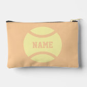 Personalized cosmetics bag pouch with tennis print zubehörtasche (Rückseite)