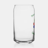 Personalized Costa Rican Irish American Shamrock Dosenglas (Rechts)