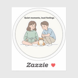 Personalized Couple and Dog Lover Gifts Aufkleber