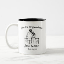 Personalized Couple Anniversary Mug, Wedding Gift