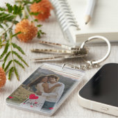 Personalized Couple Keychain with Photo – Custom Schlüsselanhänger (Vorderseite rechts)