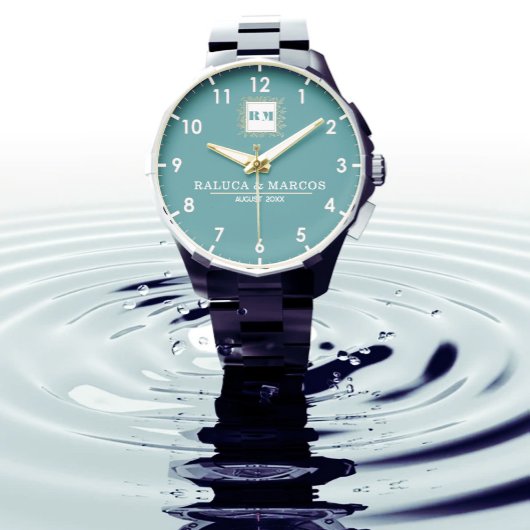 Personalized couple name anniversary gift armbanduhr