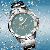 Personalized couple name anniversary gift armbanduhr