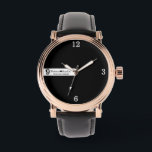 Personalized Couple Name | Love Quote Black  Armbanduhr<br><div class="desc">Personalized Couple Name | Love Quote Black watch.</div>