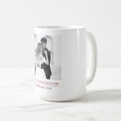 Personalized Couple Names & Year - Elegant Photo  Kaffeetasse (VorderseiteRechts)