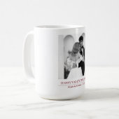 Personalized Couple Names & Year - Elegant Photo  Kaffeetasse (Vorderseite Links)