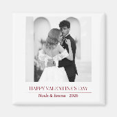 Personalized Couple Names & Year - Elegant Photo  Magnet (Vorne)