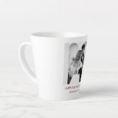 Personalized Couple Names & Year - Elegant Photo  Milchtasse (Linke Ecke)