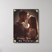 ✅Personalized Couple Photo |Custom Engagement Gift Leinwanddruck (Vorderseite)