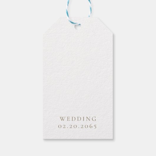 Personalized Couple Photo Wedding Geschenkanhänger (Rückseite)