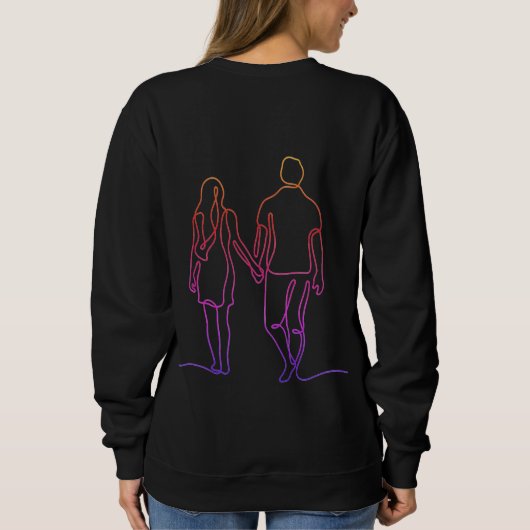 Personalized Couple Sweatshirt  (Rückseite)