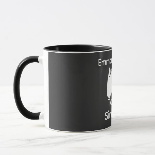 Personalized couple with custom names and year tasse (Links)