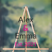 Personalized Couples Mug – Custom Names & Year Gif Acrylschild (Neutral)