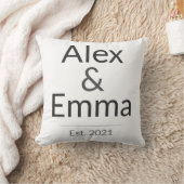 Personalized Couples Mug – Custom Names & Year Gif Kissen (Decke)