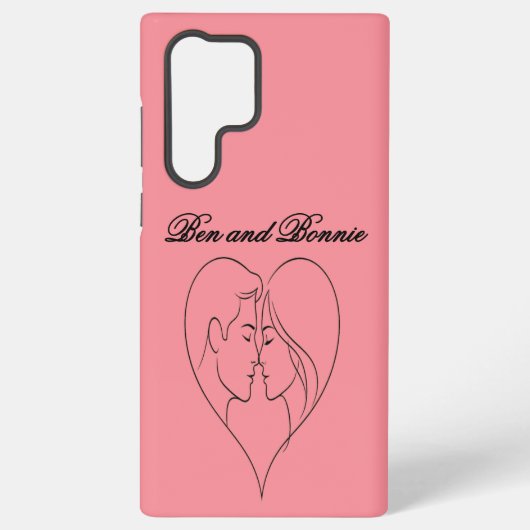 Personalized Couples Samsung & iPhone Case Galaxy Hülle (Rückseite)