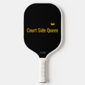 Personalized Court Side Queen Pickleball Mom Gift Schläger (Vorderseite)