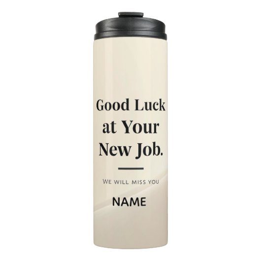 Personalized Coworker Farewell Mug – Custom Gift Thermosbecher (Vorderseite)