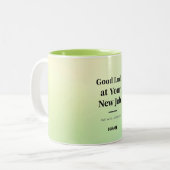 Personalized Coworker Farewell Mug – Custom Name Zweifarbige Tasse (Vorderseite Links)