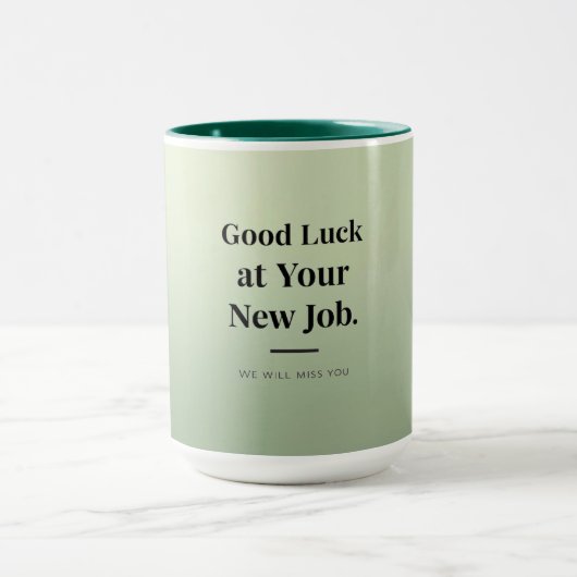 Personalized Coworker Farewell Mug –Office Goodbye Tasse (Zentrum)
