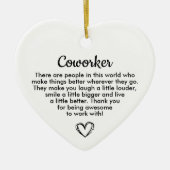 Personalized Coworker Gift, Appreciation Gift Keramik Ornament (Vorne)