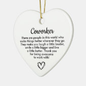 Personalized Coworker Gift, Appreciation Gift Keramik Ornament (Links)