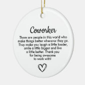 Personalized Coworker Gift, Appreciation Gift Keramik Ornament (Links)