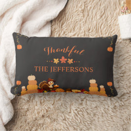 Personalized Cozy Autumn with Family Name Lendenkissen