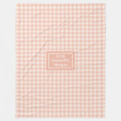 Personalized Cozy Blanket Chic Modern Aesthetic Fleecedecke (Vorderseite)