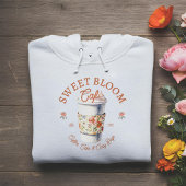 Personalized Cozy & Cute Sweet Bloom Coffee Café Hoodie