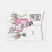 Personalized Cozy Daughter Gift Cute Self Care Fleecedecke (Vorderseite (Horizontal))