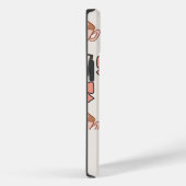 Personalized cozy Girly Bows & Coffee Pattern Case-Mate iPhone Hülle (Rückseite / Rechts)