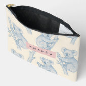 Personalized Cozy Koala Pattern Zubehörtasche (Offen)