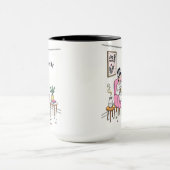 Personalized Cozy Mom Coffee Gift Cute Relaxing Tasse (Zentrum)