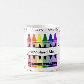 Personalized Crayon Back To School Kaffeetasse (Mittel)