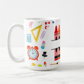Personalized Crayon Back To School Kaffeetasse (Links)