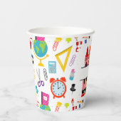 Personalized Crayon Back To School Pappbecher (Rückseite)