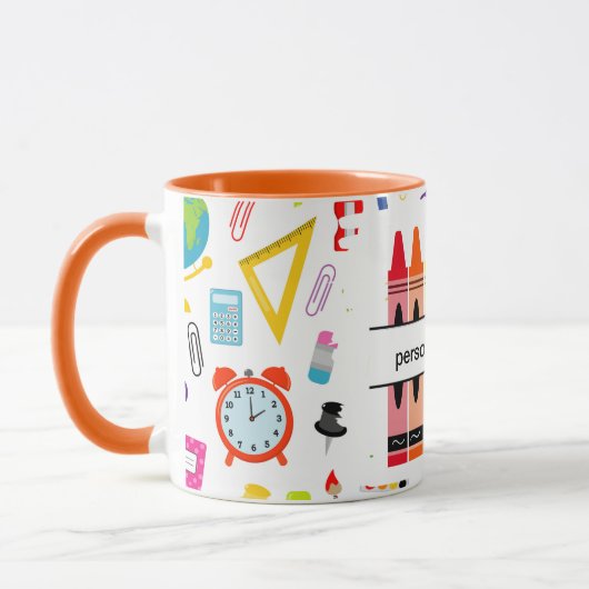 Personalized Crayon Back To School Tasse (Links)