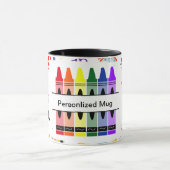 Personalized Crayon Back To School Tasse (Zentrum)