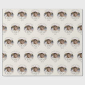 Personalized Cream Class of 2026 Photo Grad Geschenkpapier (Flach)