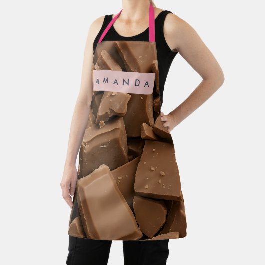 Personalized Creamy Milk Chocolate Chunk Schürze (InSitu)