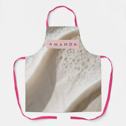 Personalized Creamy Minimal Texture Style Schürze (Vorderseite)